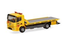 Herpa 319843 - H0 - Mercedes-Benz Atego 13 Plateau-Abschlepp-LKW Jäger